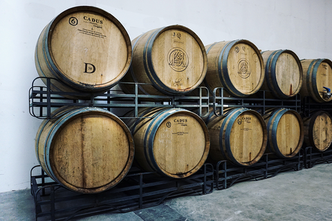 Preparing the tap room at the brewery